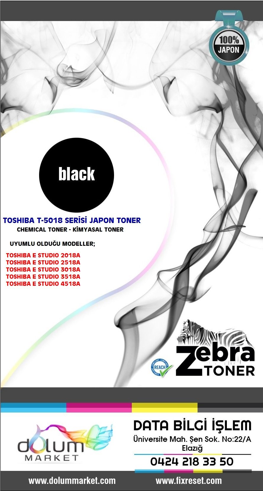 Toshiba T-5018P Toner,Toshiba 2518A 3018A 3518A 4518A 5018A Toner Dolum Toz